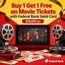 PVR CINEMA- Federal Bank – Debit Card Buy One Get One