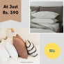 Love for white started Bed Pillow at just Rs.390