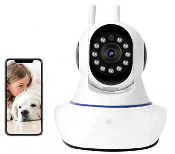 Conbre MultipleXR HD Smart WiFi Wireless IP CCTV Security Camera | 360 Degree Coverage| Two Way Talk | Mobile App Connectivity | Night Vision | Cloud & SD Card Recording