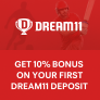 Get 10% Bonus on Your First Dream11 Deposit – Start Winning Today!