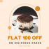 FNP Flat rs 125 off on birthday cakes