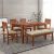 Ramdoot Furniture Solid Sheesham Wood Dining Table 6 Seater