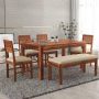 . Ramdoot Furniture Solid Sheesham Wood Dining Table 6 Seater