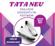 Tata Neu end of Season SALE:- UPTO 80% OFF on Footwear