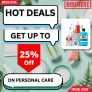 WEEKEND SPECIAL GET UP TO 25% OFF ON PERSONAL CARE