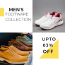 Up to 63% OFF on Men’s Footwear Collection