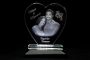 Personalised Heart Shaped Crystal