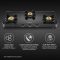 Hindware ALVERIO 3 Burner Glass Gas Stove