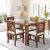 LIZZAWOOD® Solid Sheesham Wood 4 Seater Dining Table