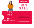 Sirona ” Flat 50% OFF on all products “