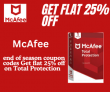 McAfee end of season coupon codes Get flat 25% off on Total Protection