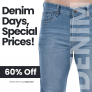 Get Your Numero Uno Men’s Mid Blue Jeans In 60% Off