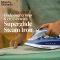 Morphy Richards Super Glide 2000W Steam Iron with Steam Burst, Vertical and Horizontal Ironing, Ceramic Coated Soleplate, Blue