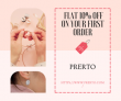 Prerto Flat 10% OFF On Your First Order