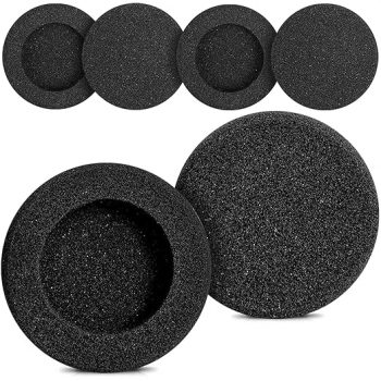 SpiderJuice 4Pc (2 Pairs) 55mm/5.5cm Black Replacement Soft Sponge Cushion Foam Pads On Ear Headphones Up to 50% OFF Coupon Code & Updated Discount List On Amazon