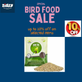 ZigLy – Exclusive offer: Enjoy 10% off on a variety of bird food and treats for your feathered friends!