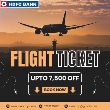 Cleartrip – Get Up to ₹7,500 Off on Flights with HDFC EMI