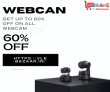 get up to 60% off on all webcam