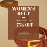 Up to 75% OFF on Women’s Belts