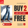 duke india -Buy 2 Jeans & Get 1 T-Shirt Free
