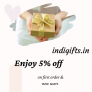 indigifts sign up & enjoy flat 5% off on all orders