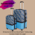 zouk – Himachal Chevron Blue Raahi Trolley Bag Combo