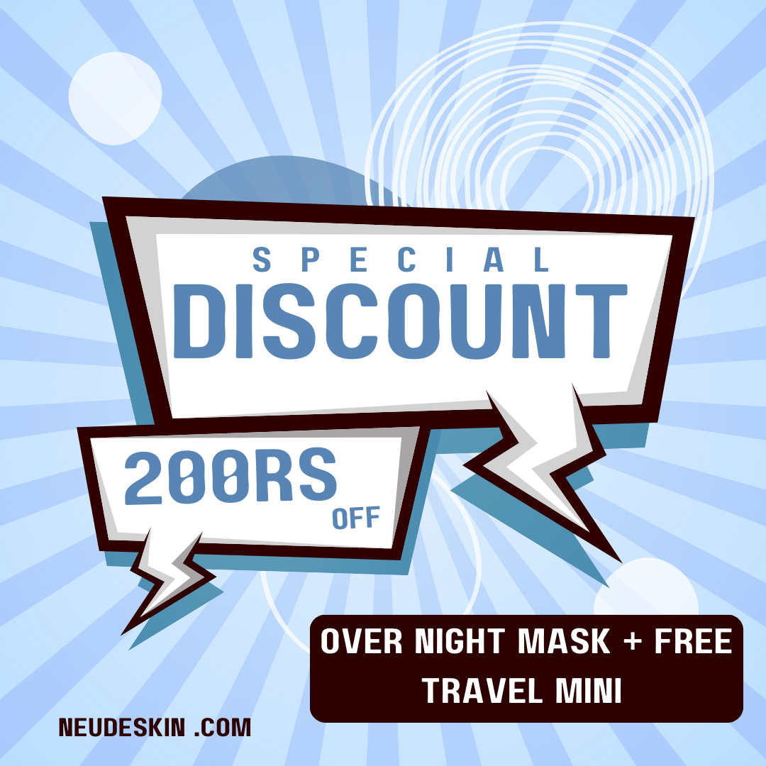 NEUDE SKIN FLAT 200 RS OFF ON OVERNIGHT MASK + FREE TRAVEL MINI