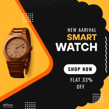 Ethos - Get Flat 33% OFF every on Cover Watches | coupon code promo code discount code with offer for new user