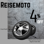 Reisemoto—Get 4% Off on All Tyres