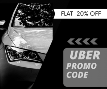 Use the Uber promo code for a flat 20% discount and enjoy a complimentary ride!