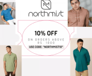 Northmist flat 10% off on shopping of above 1000