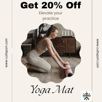 CULT YOGA MAT- GET 20% OFF on order above rs 999.