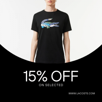 Lacoste Get Upto 15% off your order