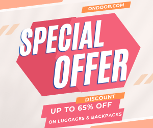 ONDOOR OFFERS Get Up To 65% OFF On Luggages & Backpacks