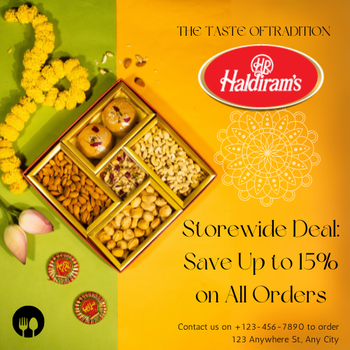 haldiram-Storewide Deal: Save Up to 15% on All Orders