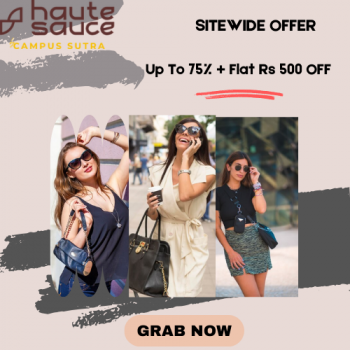 Haute Sauce-Sitewide Offer : Up To 75% OFF + Flat Rs 500 OFF