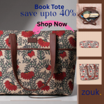 zouk - Book Tote Save upto 40% OFF