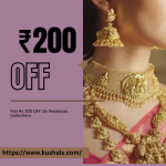 Kushal's: ₹200 OFF on Necklace Collections