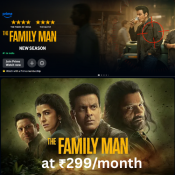 The Family Man New Season in just ₹299/month.