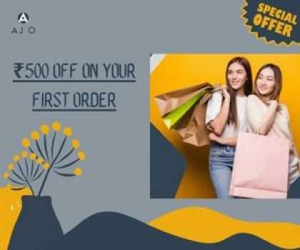 Ajio ₹500 OFF on your first order