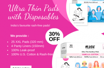 Get 30% OFF on Ultra Thin Pads with Disposable
